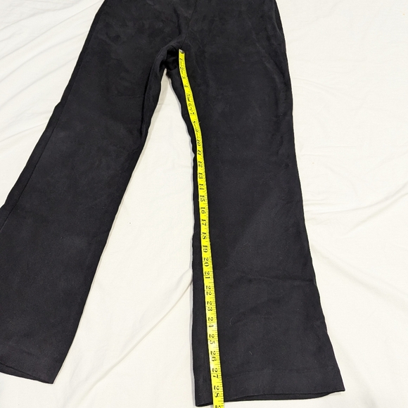 INC black faux suede super soft side zip dress pants size 6 petite - Picture 7 of 9